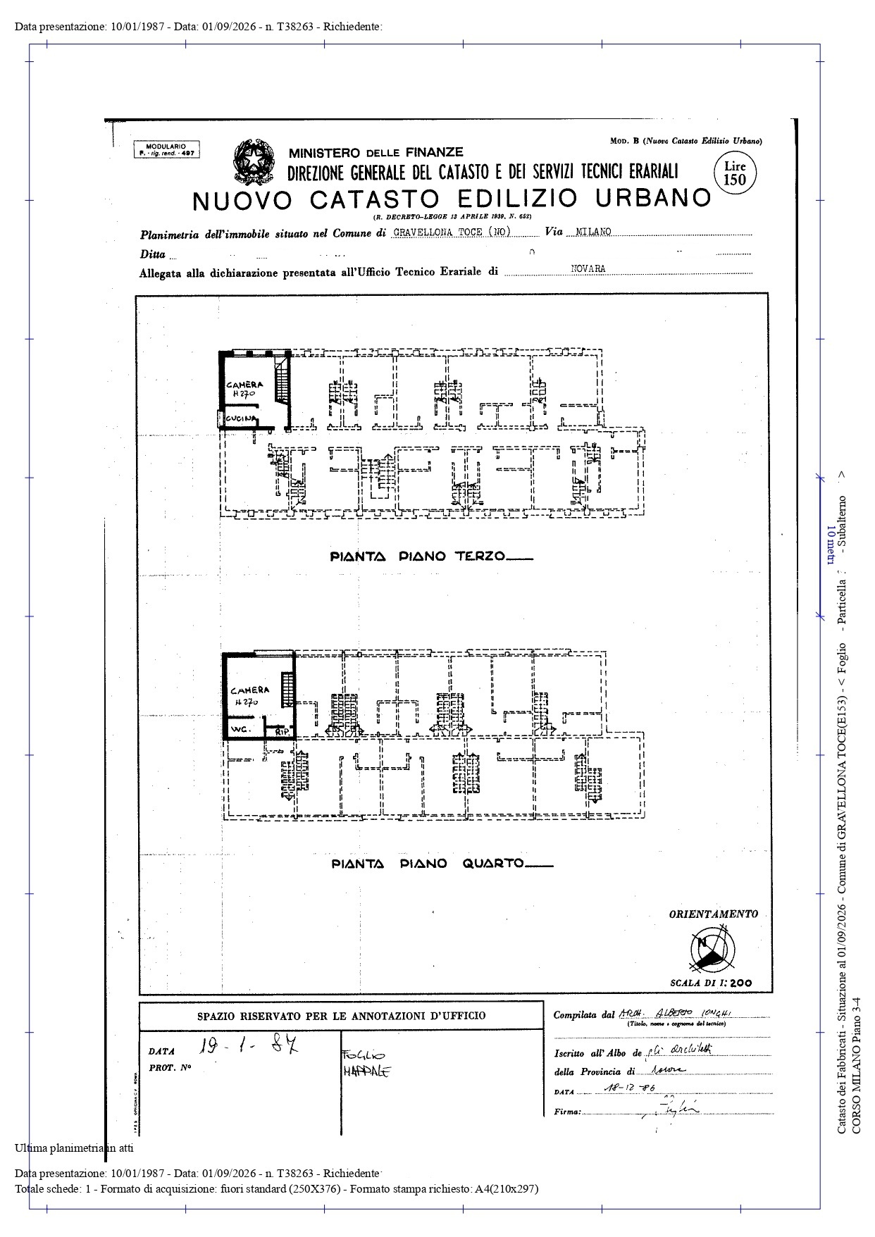 Bilocale su due livelli con cantina, Gravellona Toce